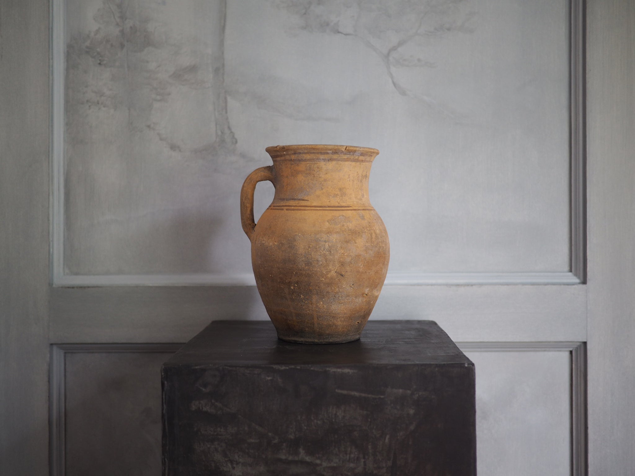 Antique Wabi Sabi Natural Clay Pot