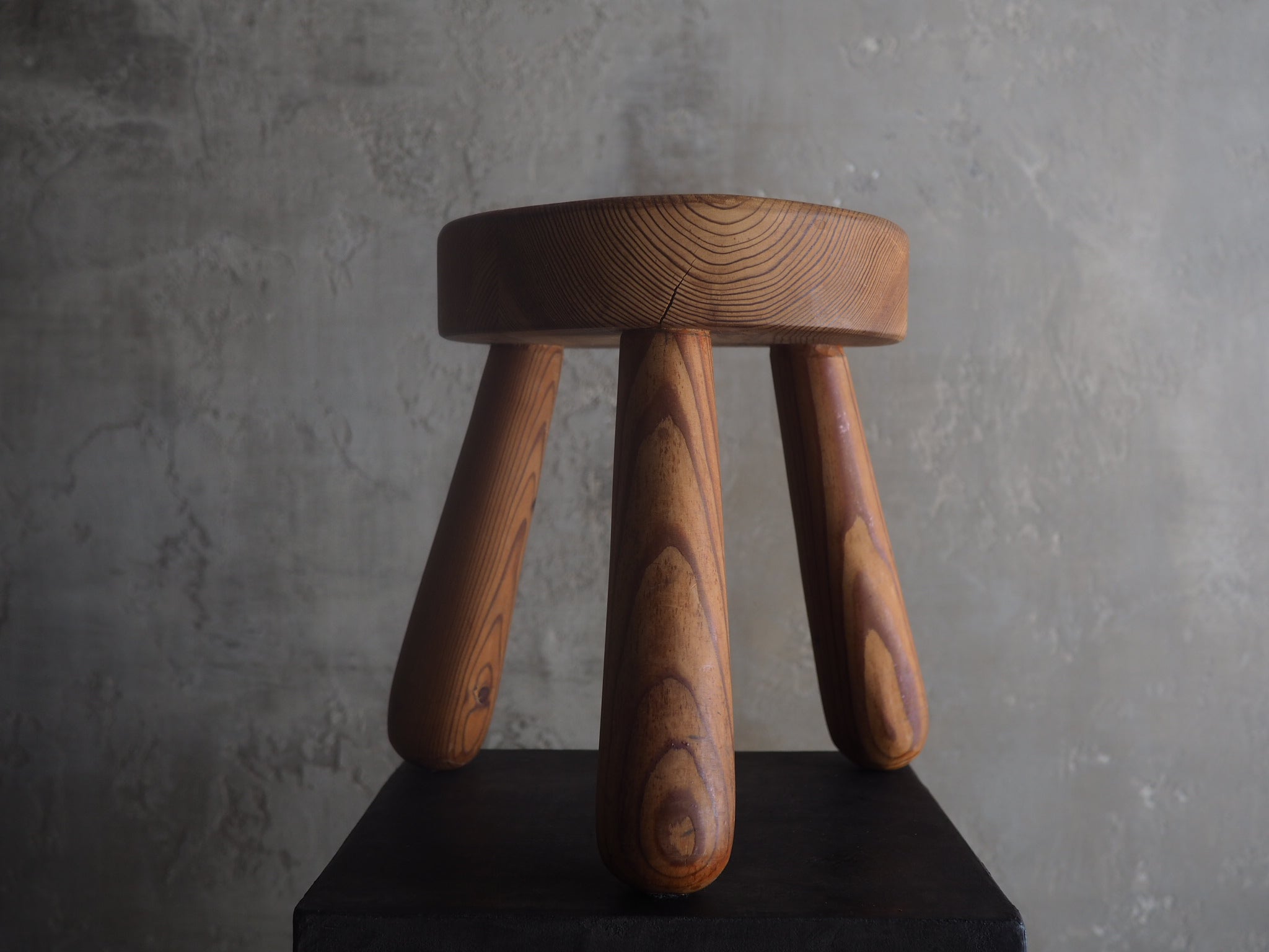 Pine Stool by Ingvar Hildingsson